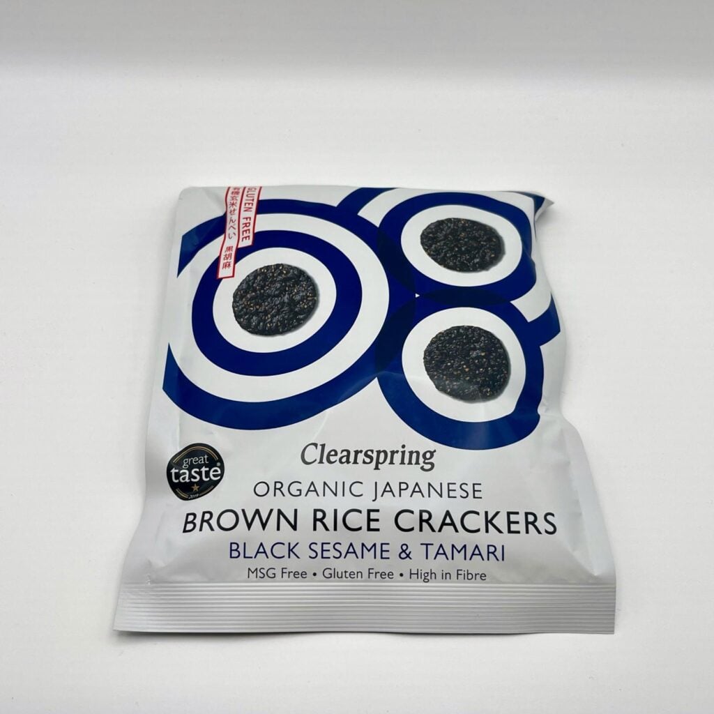 Clearspring - Crackers Råris Svart Sesam 40g