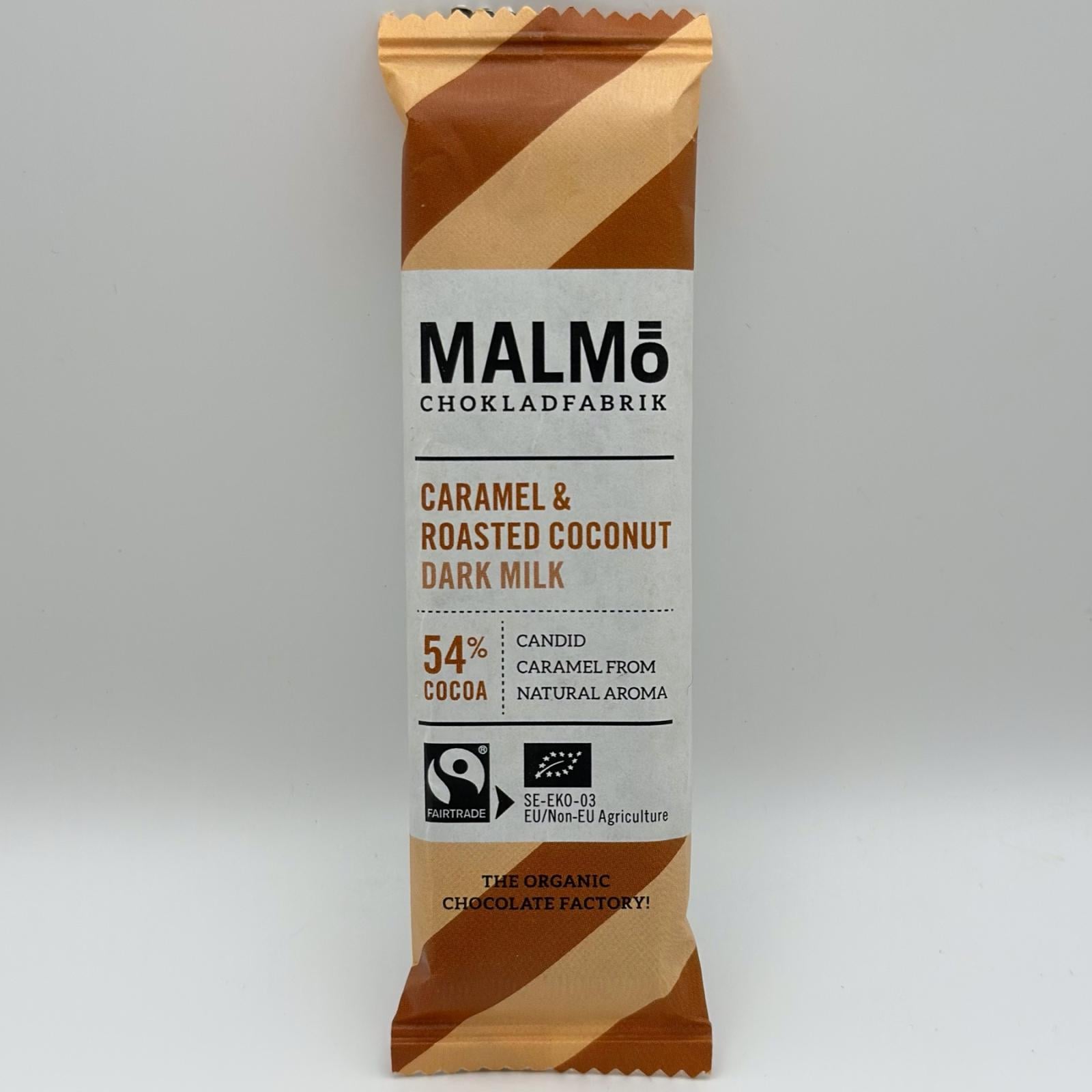 Malmö Chokladfabrik - Caramel & Roasted Coconut Dark Milk 54% 25g