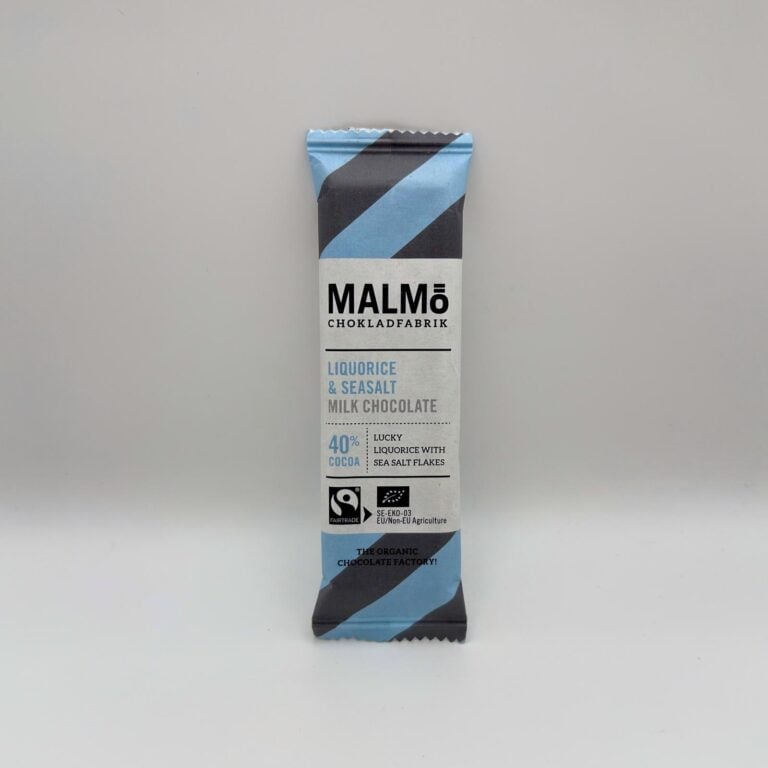 Malmö Chokladfabrik - Licorice & Sea Salt Milk Chocolate 40% 25g