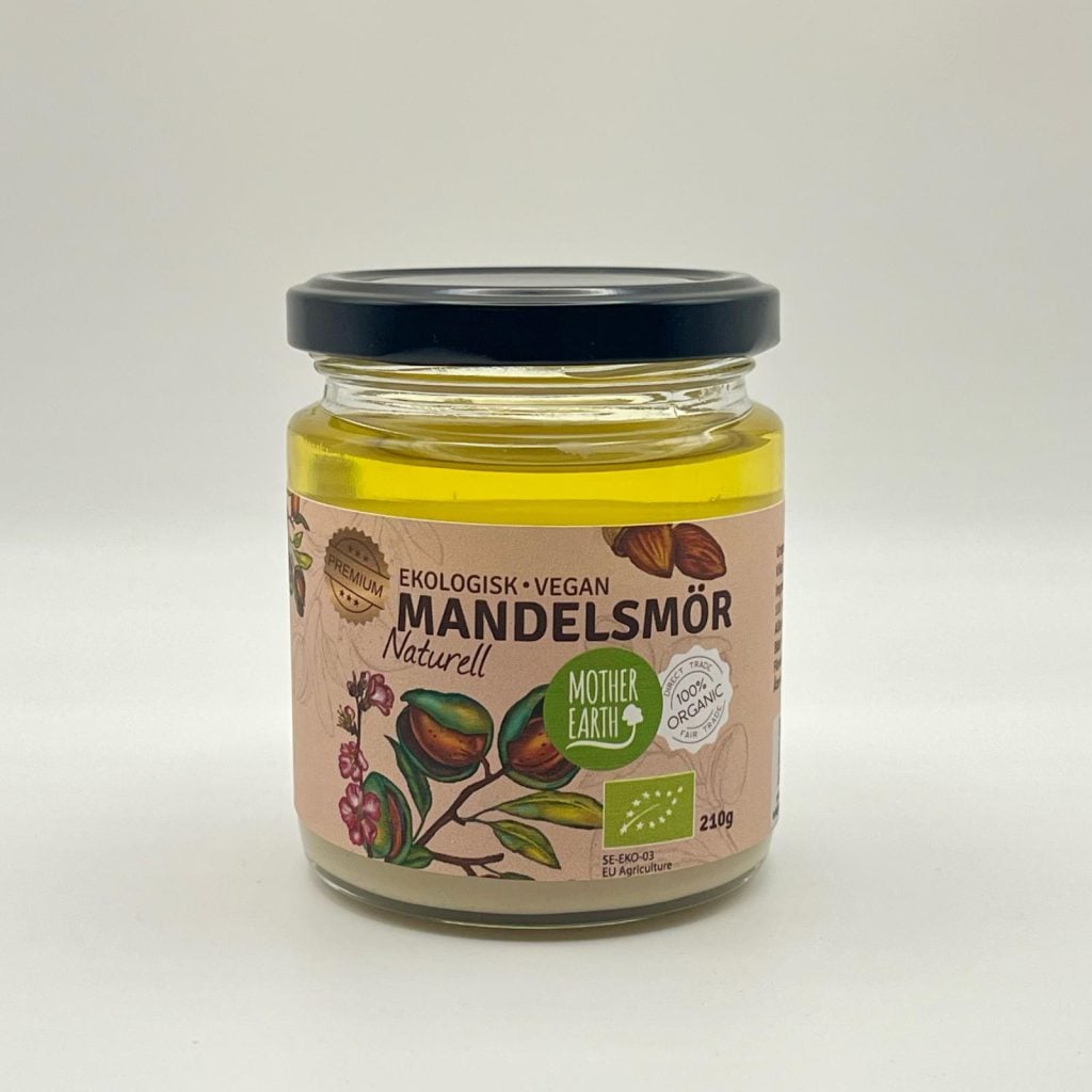 Mother Earth - Mandelsmör Naturell 210g