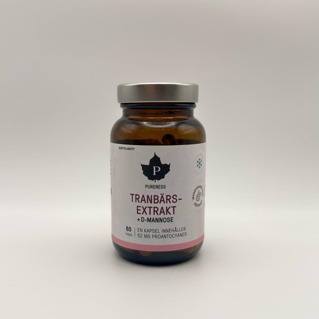 Pureness - Tranbärsextrakt D-mannose 60 kapslar