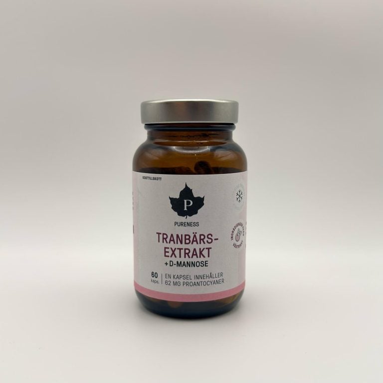 Pureness - Tranbärsextrakt D-mannose 60 kapslar