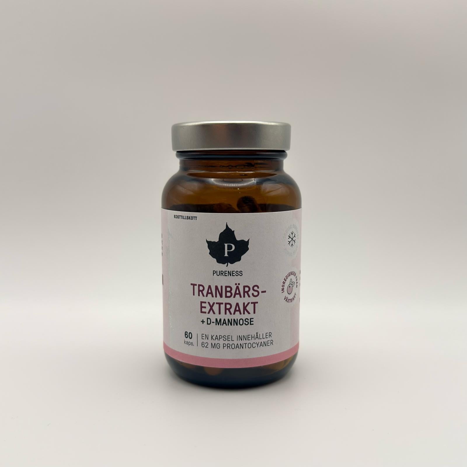 Pureness - Tranbärsextrakt D-mannose 60 kapslar