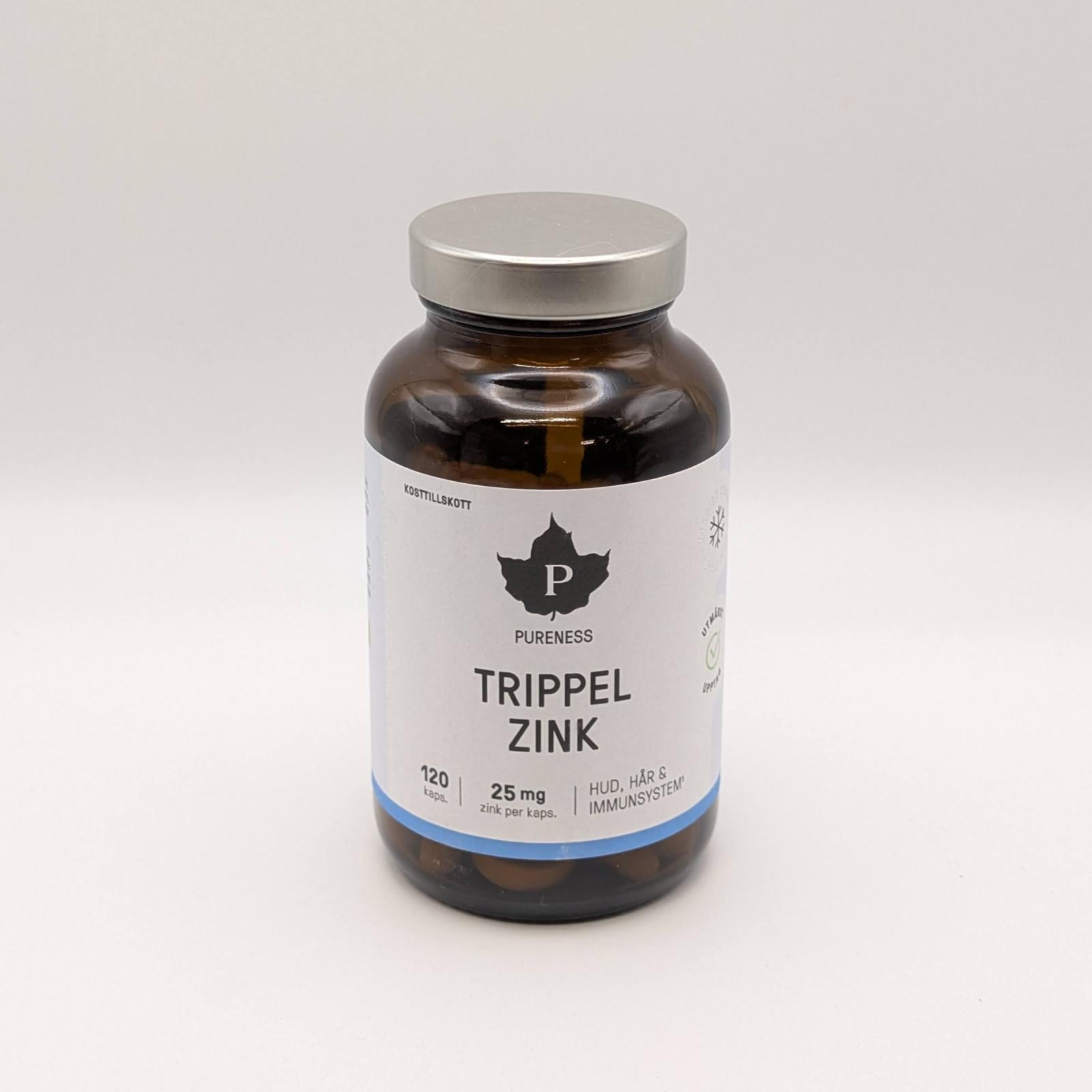 Pureness - Trippel Zink 120 kapslar