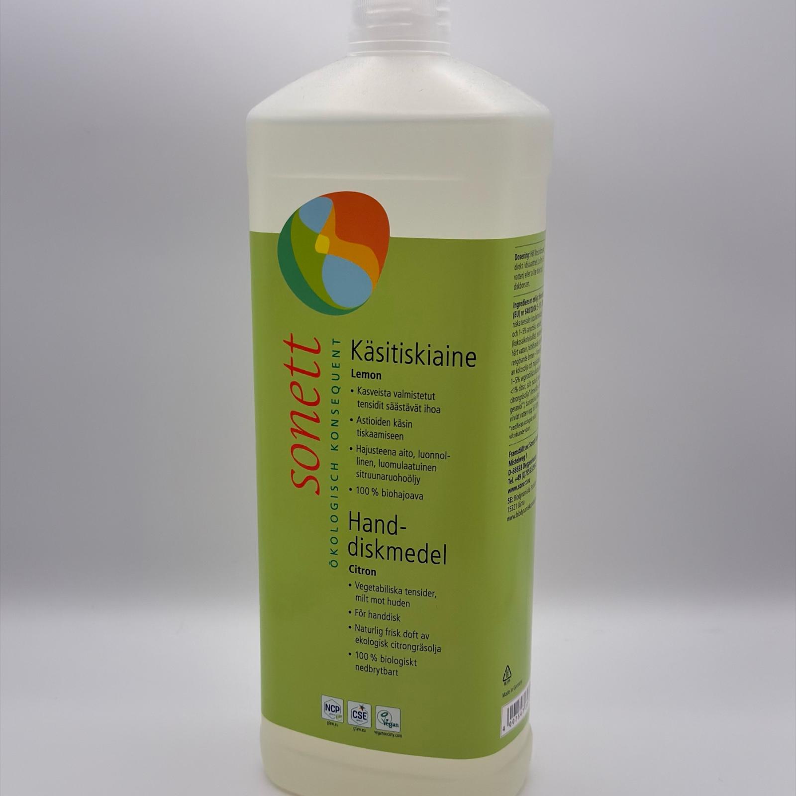 Sonett - Diskmedel Citron 1l