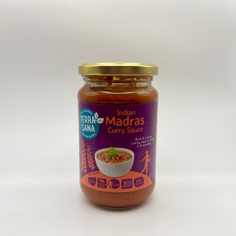 Terra Sana - Madras Indisk Currysås 350g