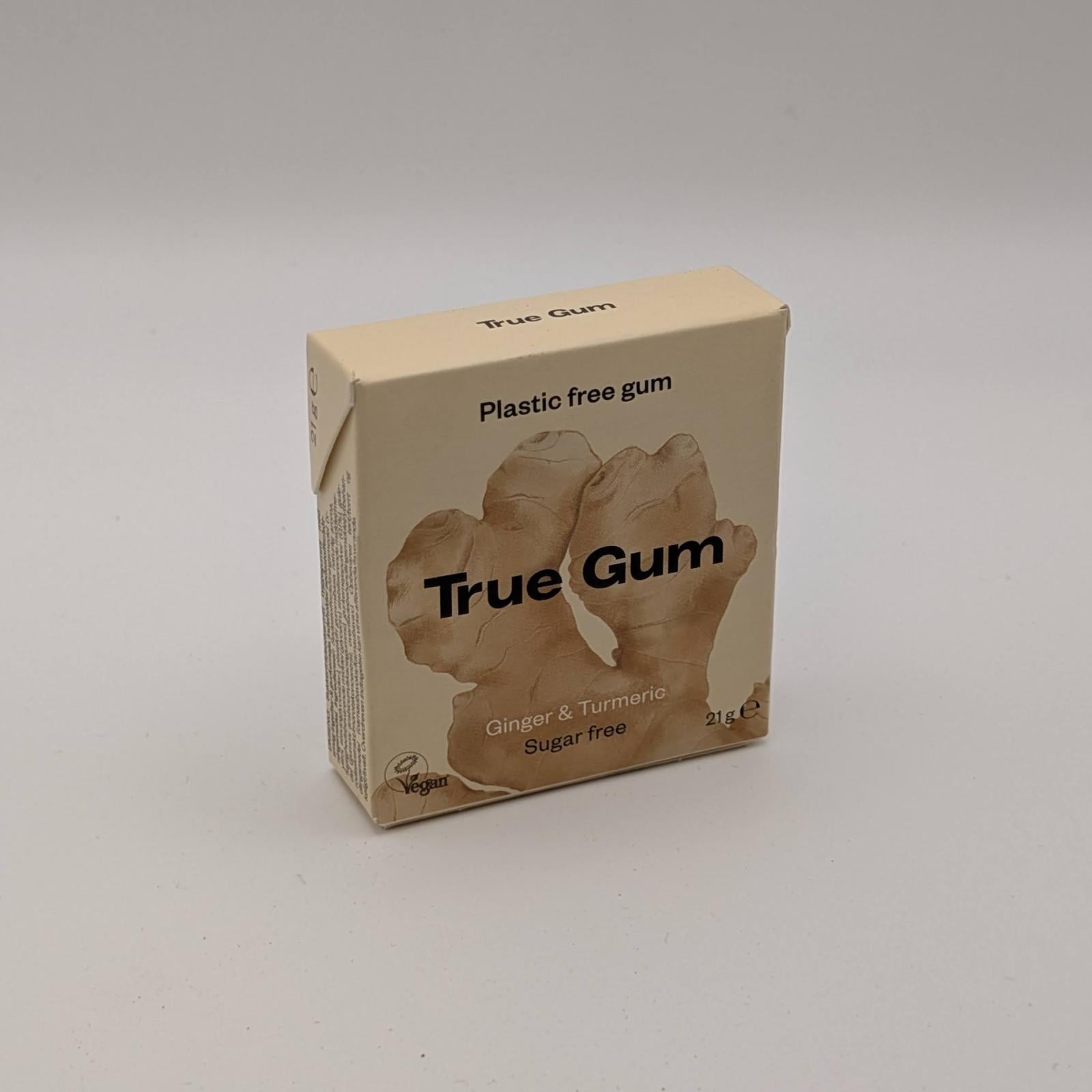 True Gum - Tuggummi Ginger & Tumeric 21g