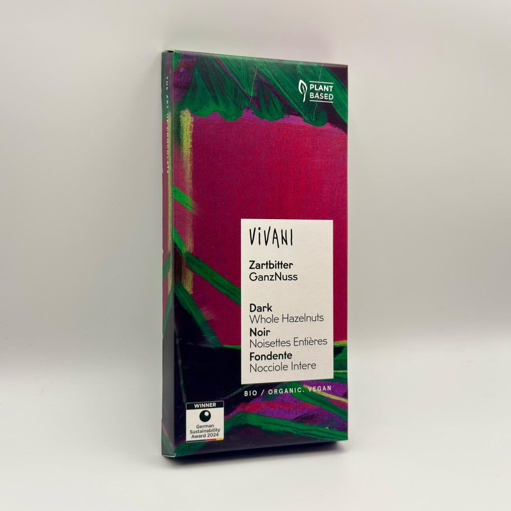 Vivani - Choklad Dark Whole Hazelnuts 100g